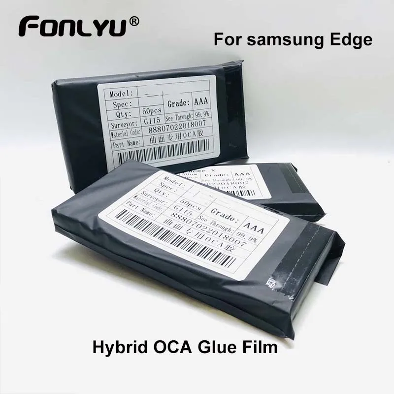 125Um Hybrid Oca Pellicola Per Colla Per Samsung Note10 S10 S9 S8 Plus Note20 Ultra 8 9 Lcd Screenglass Oca Laminato Riparazione Nessuna Bolla Indietr
