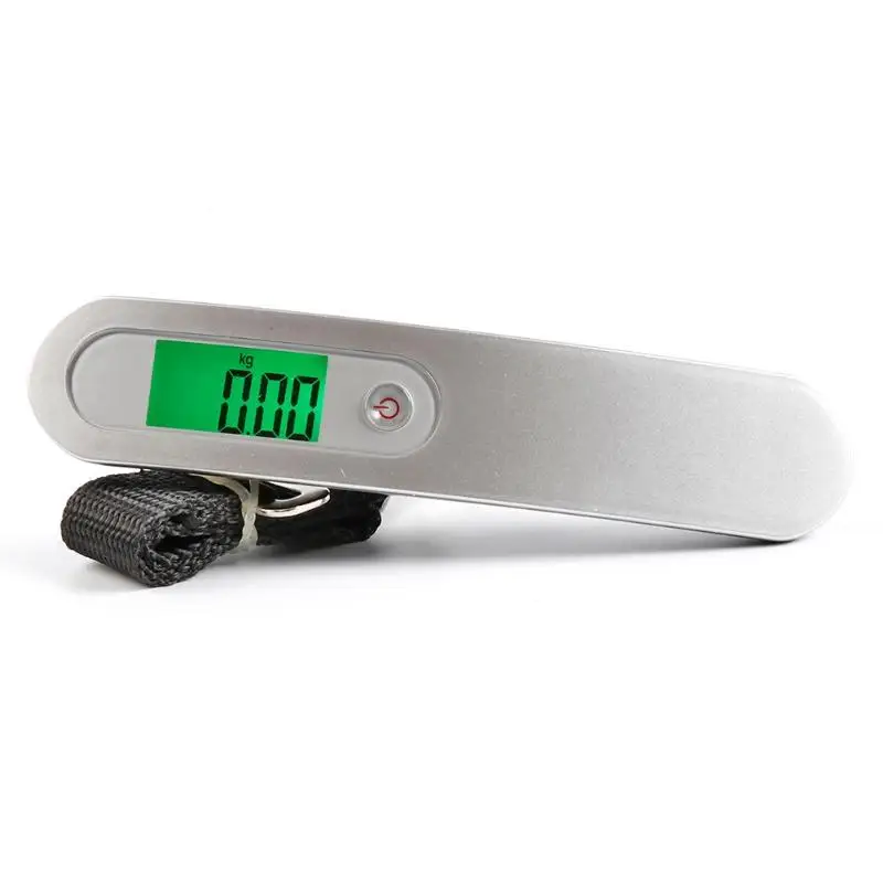 50kg/110lb Digital Electronic Luggage Bag Scale Portable Hanging Balance Steelyard LCD Travel Bag Luggage Weighting Fish Hook