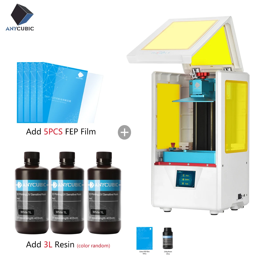 

Anycubic 3D Printer Photon S 3d Dental Upgraded SLA/LCD UV Resin Slicer Desktop 2.8'' 3d drukarka impresora 3d