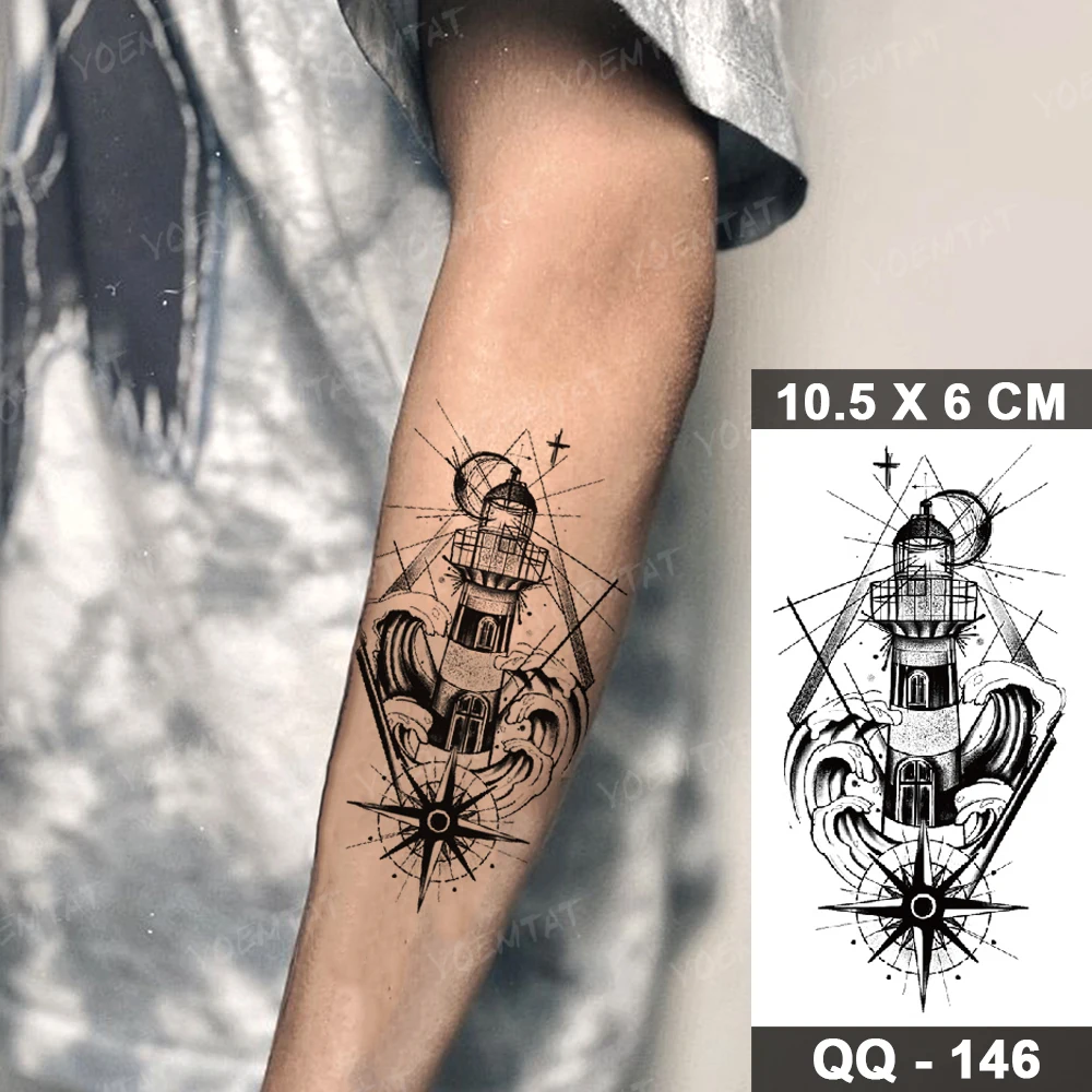 Top 100 Best Lighthouse Tattoos For Women  Tower Beacon Design Ideas