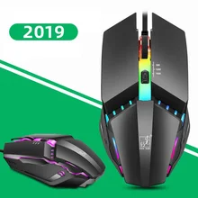 USB мышь, светодиодный, проводная, игровая мышь(1600 dpi), с 7 дыхательный светильник, USB компьютерные мыши, RGB Gamer, настольный ноутбук, ПК, игровая мышь