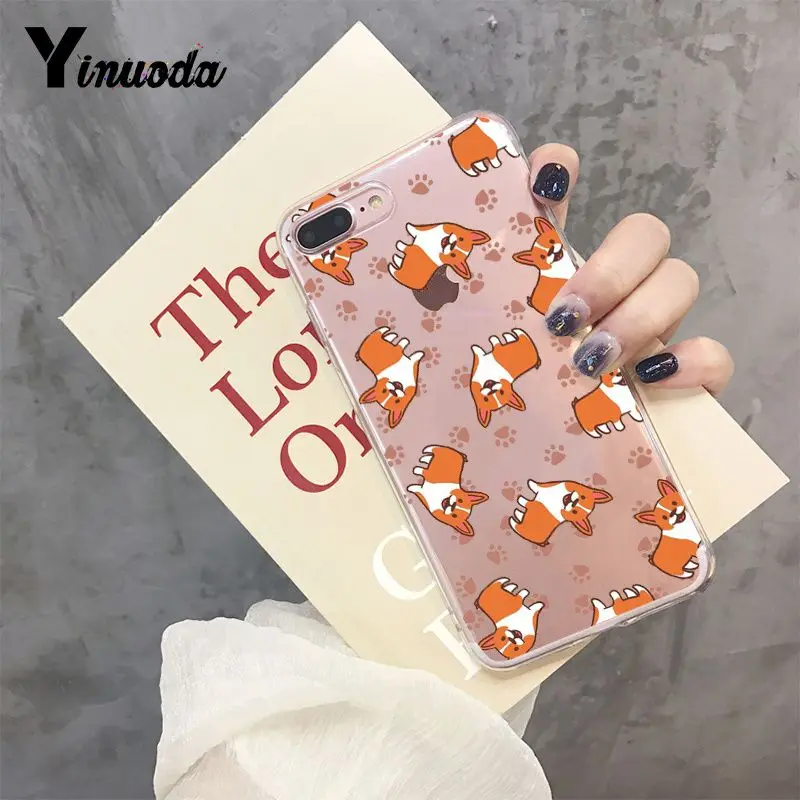 A11 Yinuoda милый корги Butt Animal Puppy TPU чехол для телефона чехол для iPhone 8 7 6 6S Plus X XS MAX 5 5S SE XR 10 чехлов - Цвет: A11