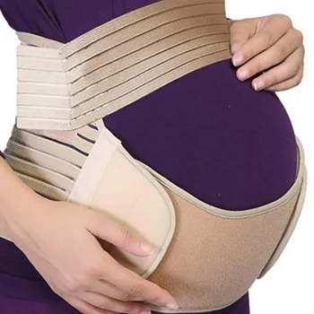 

Pregnant Women's Breathable Adjustable Waist/Back/Aben Support Belt Pregnancy Postpartum Bandage Beige
