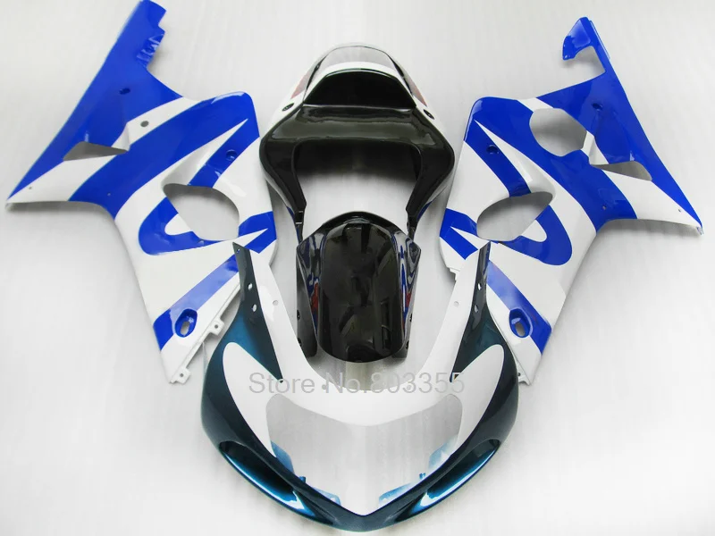 7 бесплатные подарки мотоцикл обтекатель комплект для Suzuki gsxr1000 2000 2001 2002 K1 K2 синие белые обтекатели комплект GSXR 1000 00 01 02 VB01