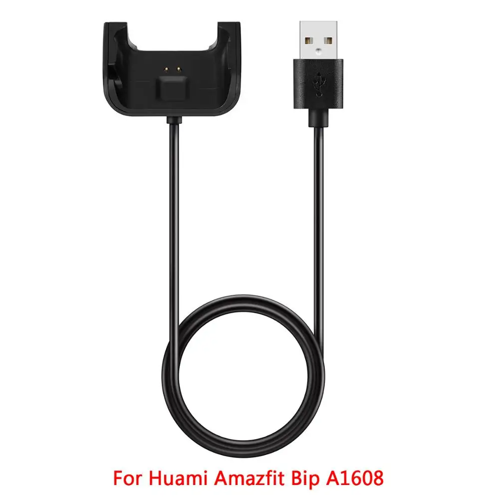 for amazfit bip USB зарядное устройство для Xiaomi Huami Pace зарядная Колыбель для Huami Amazfit bip Stratos 2 Pace зарядное устройство кабель зарядное устройство смарт-часов кабель - Цвет: for amazfit bip