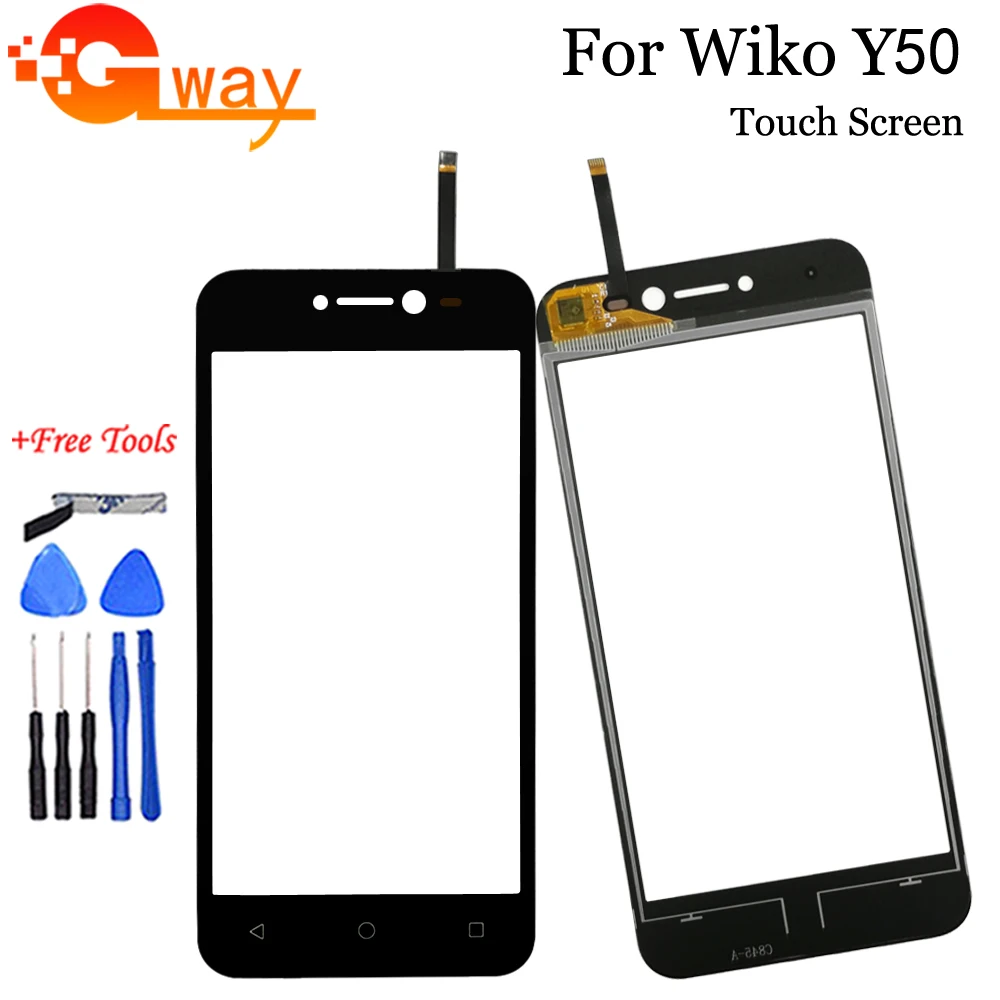 Сенсорный экран 5 0 дюйма для Wiko Y50 дигитайзер идеальный ремонт сенсорный