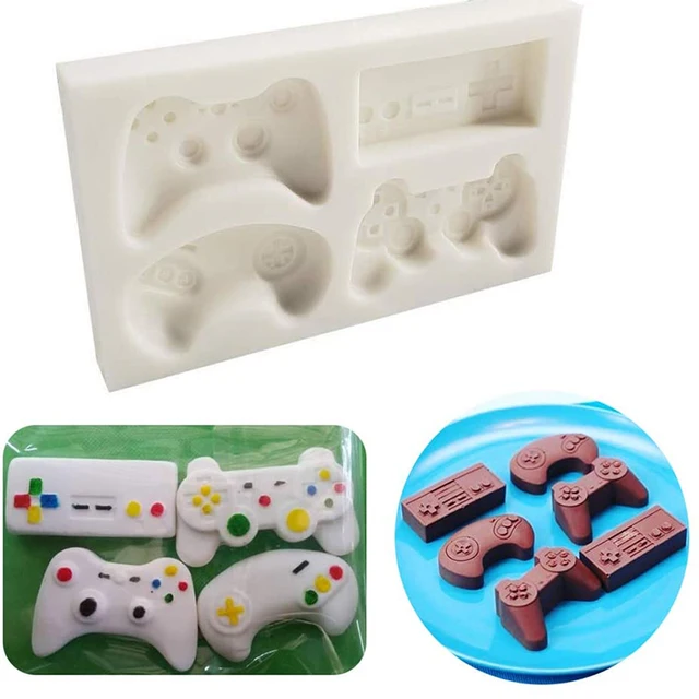 Játékvezérlő Fondant Penész Video Gamepad Szilikon Cukorkás Csokoládé Cupcake Topper Torta Dekorációs Szerszámok Gyanta Agyag - Image 3