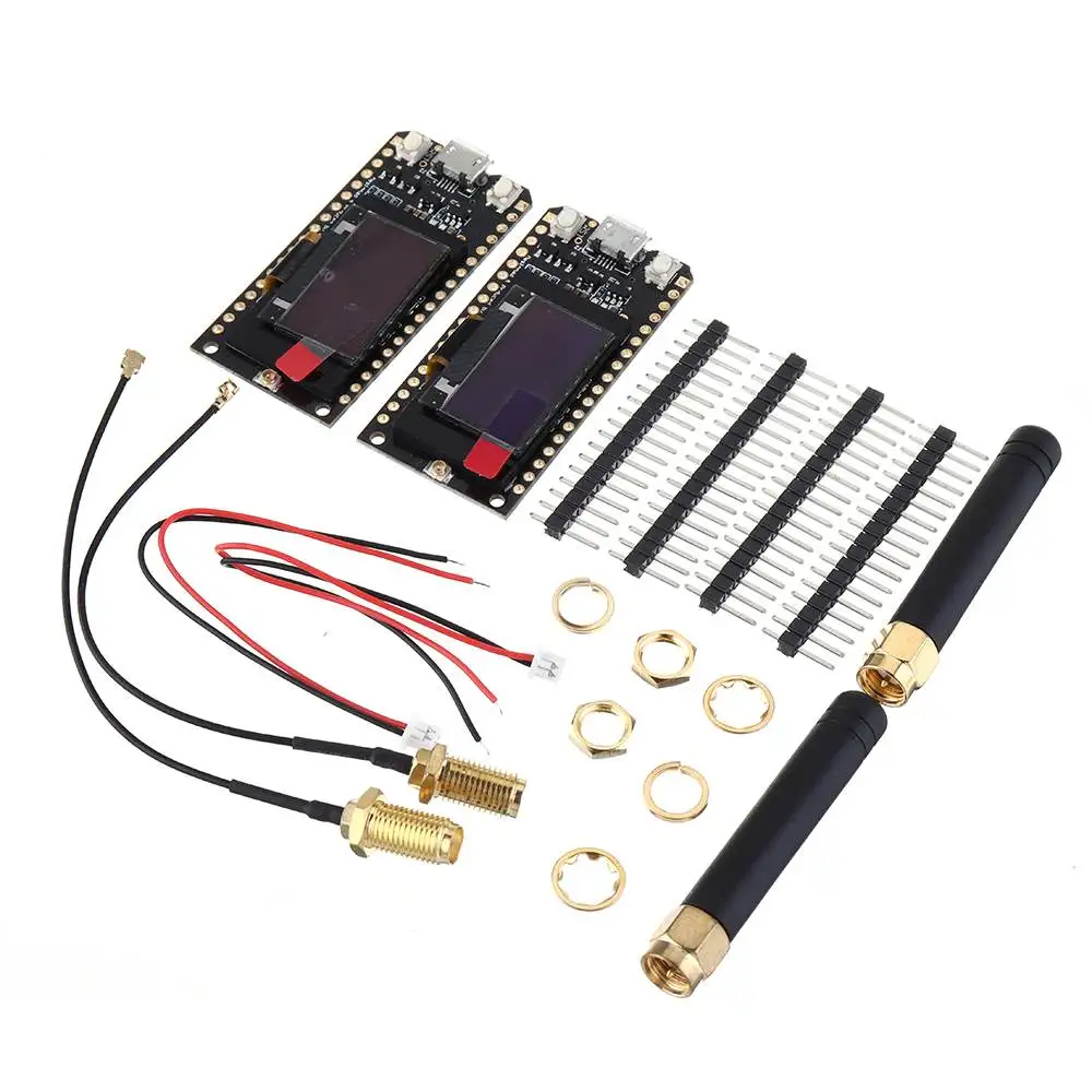 2 шт. для TTGO LORA32 868 МГц ESP32 0,96 дюймов синий дисплей bluetooth wifi макетная плата модуль с антенной