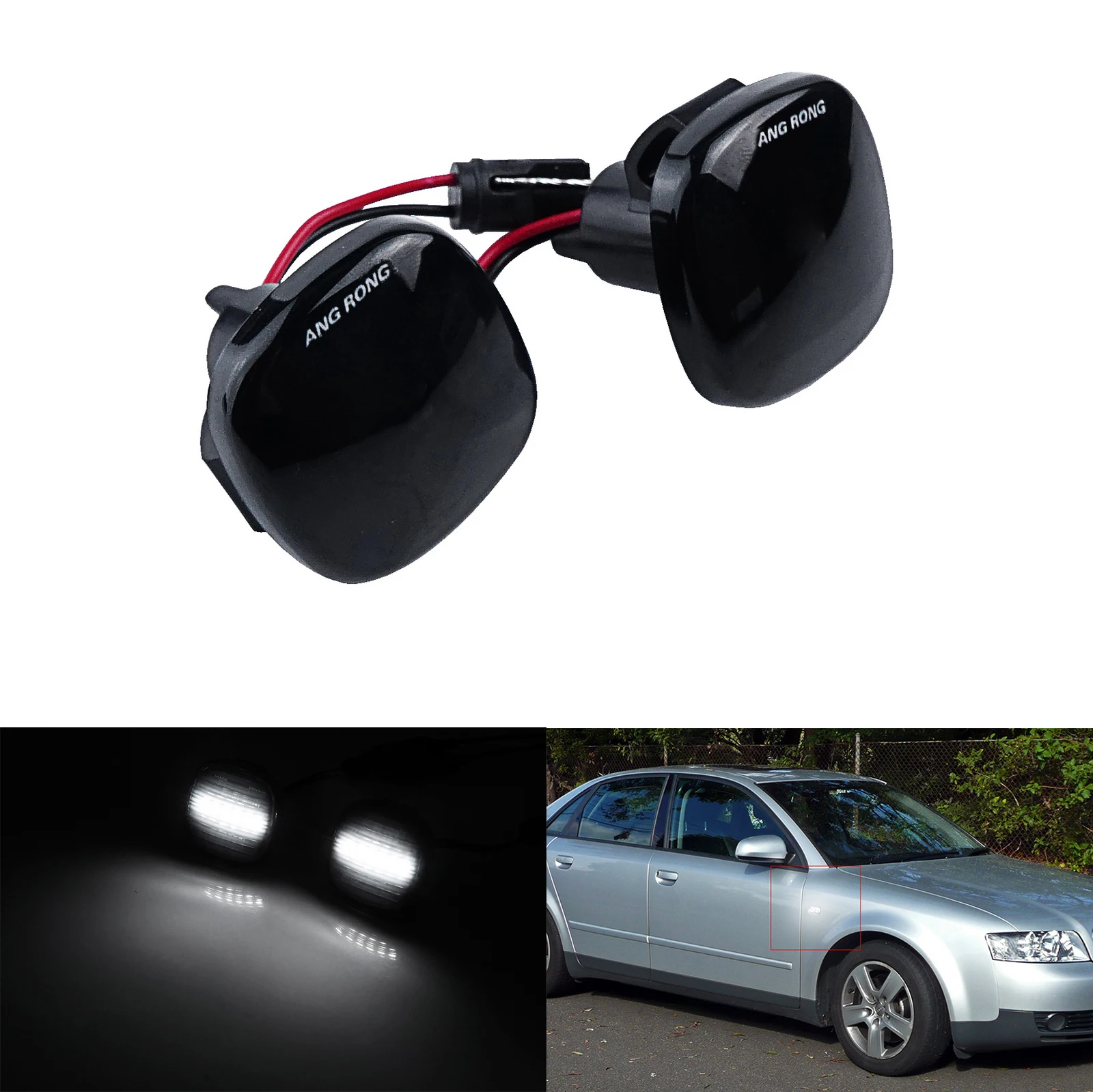 LED Side Indicator Repeater Light For Audi A3 A4 Skoda Ibiza Mk3 Leon 1M1 Toledo | Автомобили и мотоциклы