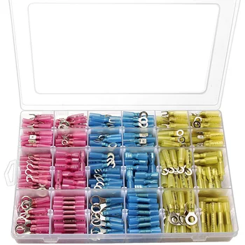 

630X Seal Heat Shrink Male Female Insulated Crimp Terminals AWG26-10 Electrical Wire Splice Butt Waterproof Connectors Kit