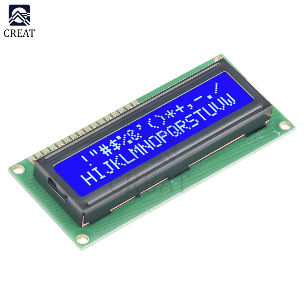 LCD Display Module 1601 LCD Display 16X1 Character Digital LCD Module LCM STN SPLC780D KS0066 for Arduino R3 3D Printer 5V