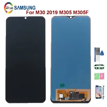 

Original AMOLED 6.4" Display For Samsung Galaxy M30 2019 M305 M305F SM-M305 M305DS LCD Display Touch Screen Digitizer Assembly