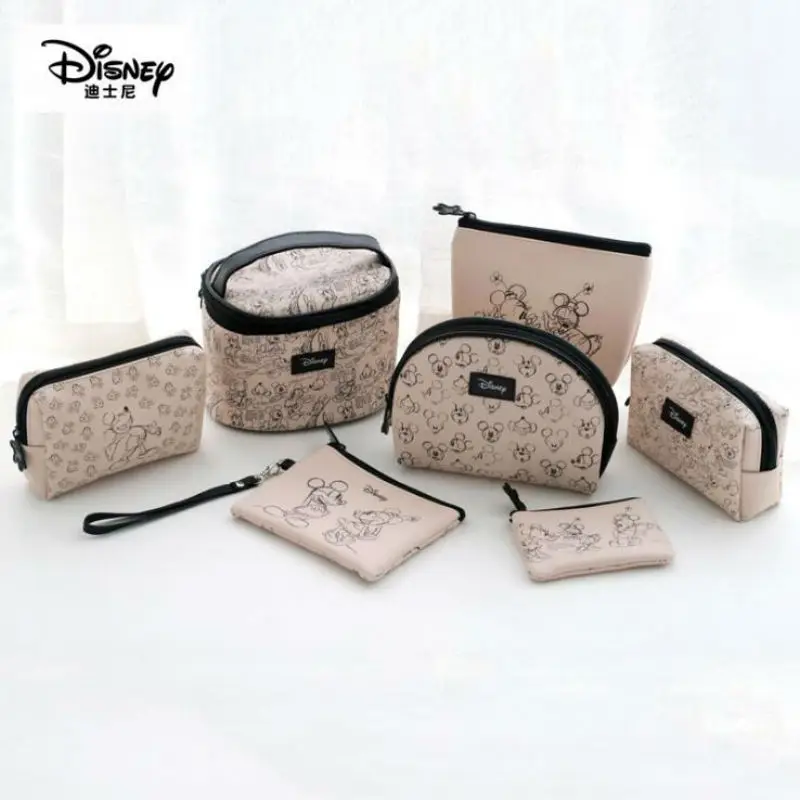 Натуральная disney Микки Минни, модная многофункциональная косметичка для девочек, милый кошелек, Детская плюшевая кукла