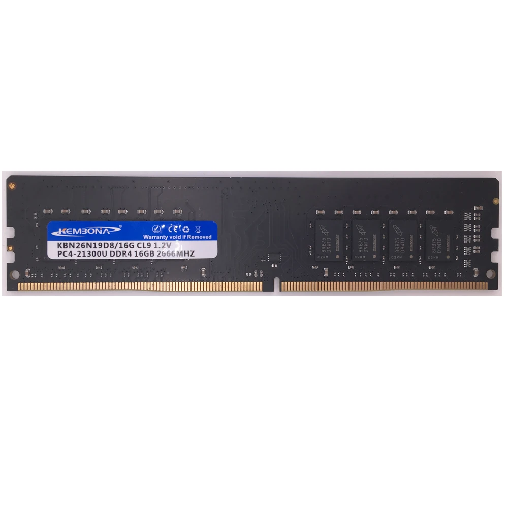Kembona Marca Nova Ram Desktop Ddr4 16gb 32 2666mhz Pc421300 1.2v 288pin 3200mhz Compatível Completo para Intel & para A-m-d