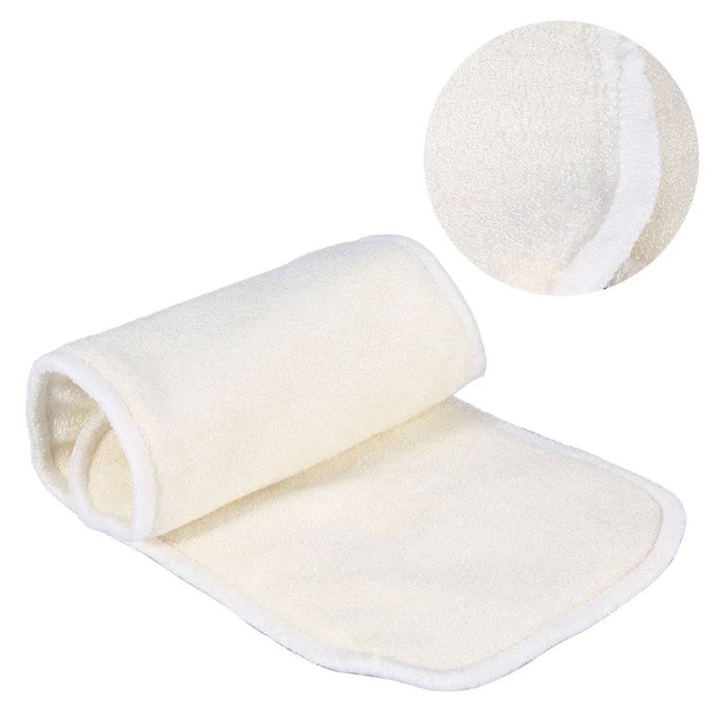 Reusable Adult Incontinence Cloth Cloth Diaper Insert 4 Layer Diaper Insert Washable Layers Bamboo Fiber Elderly Care Products 2