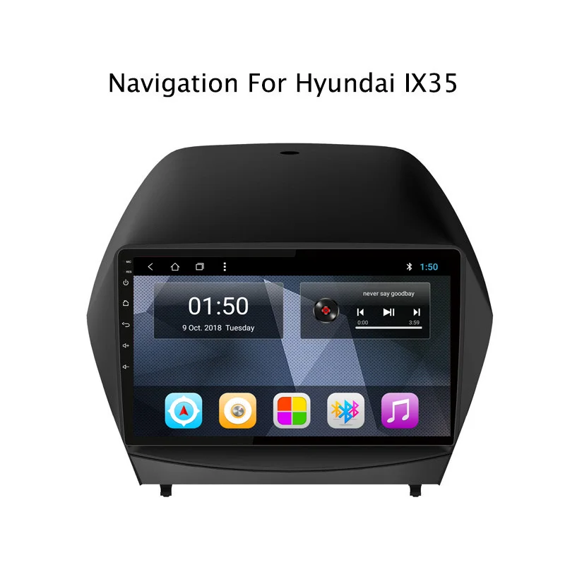 10 1 дюймов Восьмиядерный Android 8 автомобильный DVD gps навигатор для hyundai Tucson/IX35 2010-2013