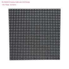 P6 Открытый водонепроницаемый 192*192 мм полноцветный светодиодный модуль, 32x32dots 1/8 сканирования RGB Светодиодная панель