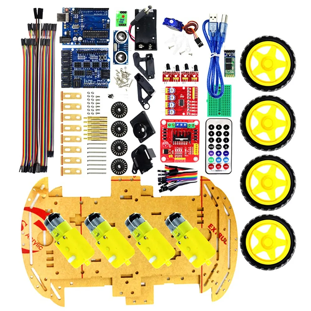 Обновленный Многофункциональный bluetooth-контроллер 4WD R3 Starter DIY автомобильный