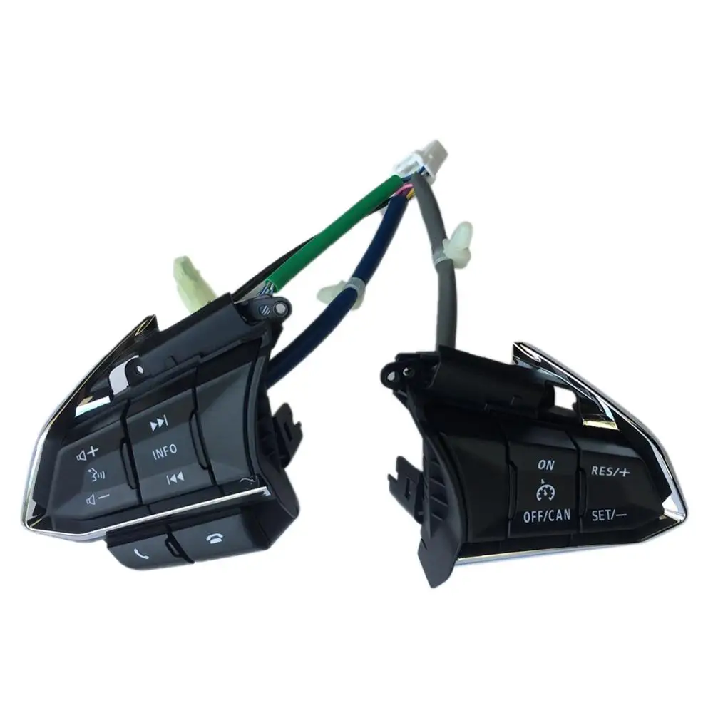 

1 pair Multi-function Steering Wheel Switch Audi Bluetooth Cruise Control Switch Button For Mazda 3 Axela Atenza CX5 CX-4 CX-5
