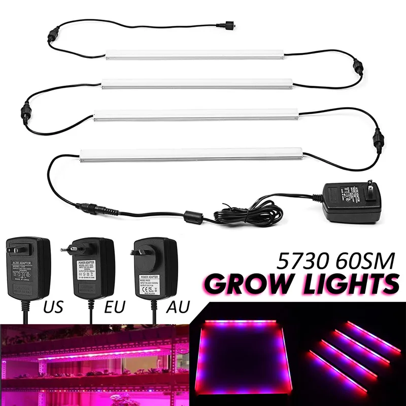 

Full Spectrum Led Grow Lights EU/AU/US Plug LED Phyto Lamps Grow LED Lamp Bar Light Hydroponic Plant Growth Light