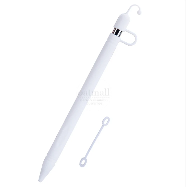 Мягкий силиконовый чехол для Apple Pencil, чехол для iPad, чехол для планшета, стилус, 360, полный защитный чехол - Цвета: New White