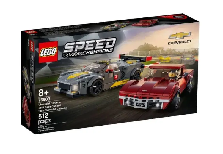 Lego speed 76903 chevrolet corvette C8.R cace автомобиль и 1968 Рождественский подарок игрушки на день