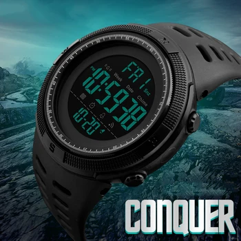 

Comfortable Men's Digital Smart Watch Photography Sport Reminder 50m Waterproof Pedometer ABS Smartwatch
