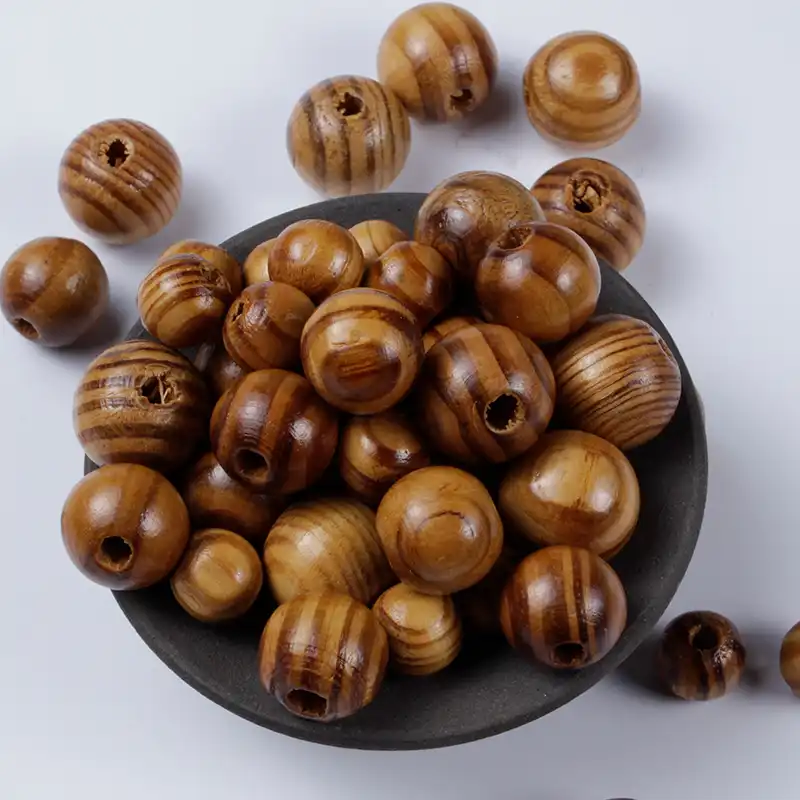 Heart Shaped Wooden Beads Diy Crafts. 20pcs 0.78inch Wooden Beads for Jewelry