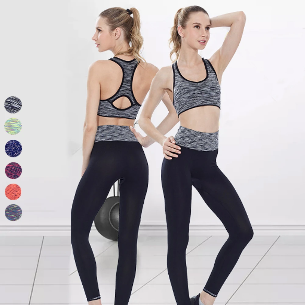 

Seamless 2 Pieces Gym Set Women Sleeveless Sexy Yoga Set Shorts Fitness Clothing Workout Sport Suit Female Fitness Wear Running