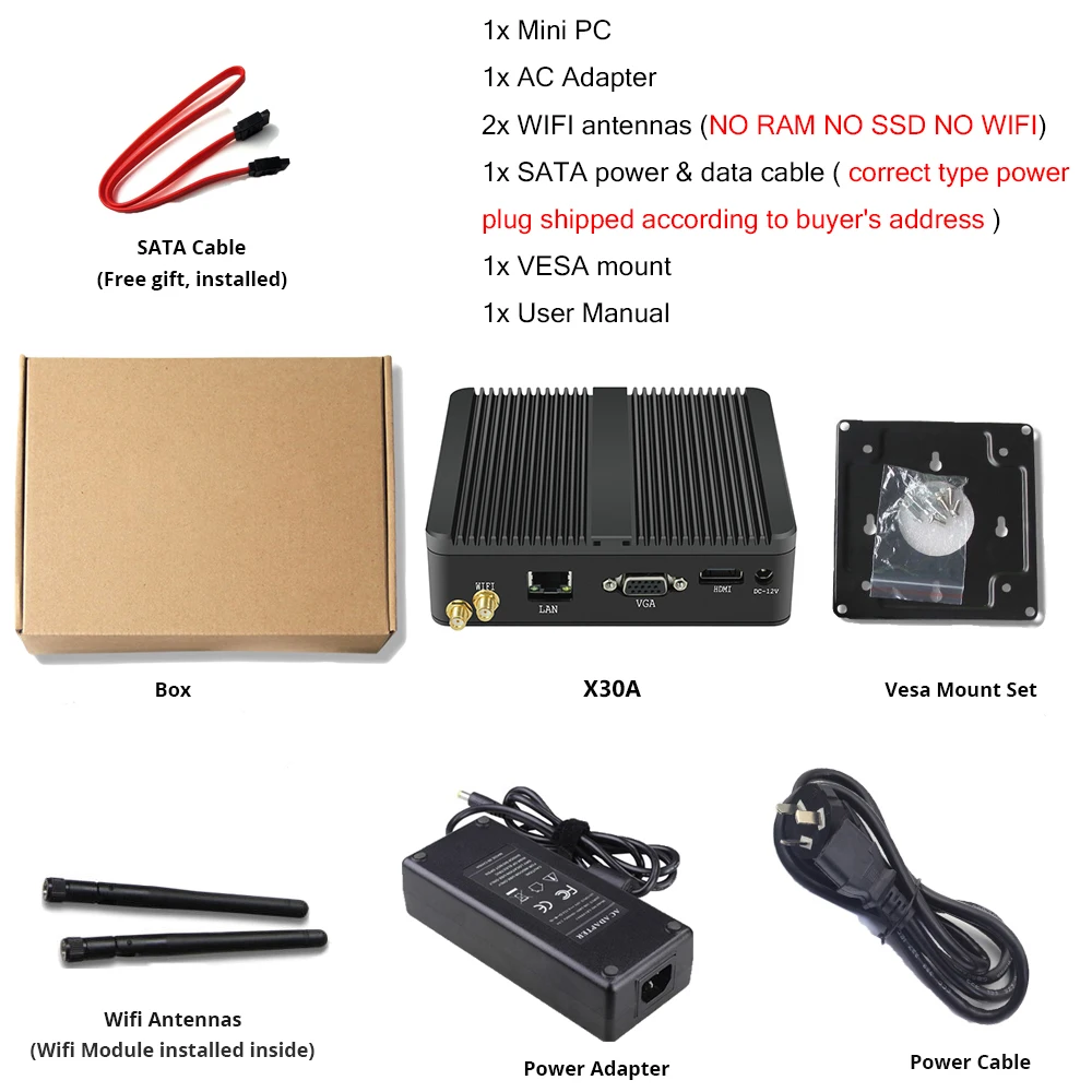 XCY безвентиляторный мини ПК Intel Celeron j1900 Win Windows 10 7 Linux тонкий клиент Minipc Pfsense Micro 2 Lan порт ТВ настольные компьютеры