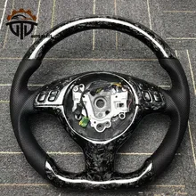 Подгонянное Кованое рулевое колесо из углеродного волокна для BMW e46;