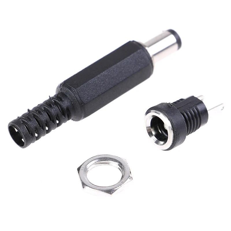1pair Hot Sale Female Plug Male Plug Jack Socket Adapter Dc Power Supply Panel Mount Connector Wholesale Connectors Aliexpress