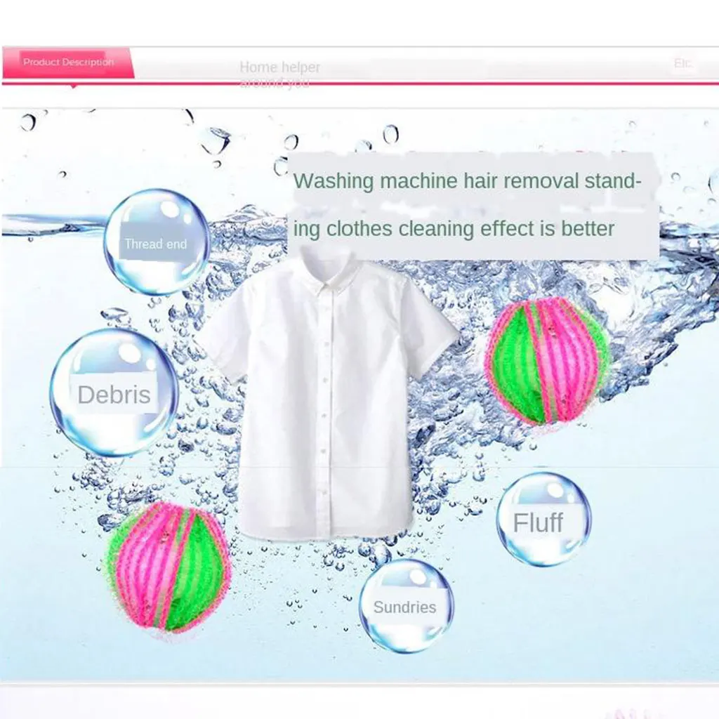6Pcs Pet Hair Remover for Laundry Lint Remover Washing Balls Reusable Dryer Balls Washer from Dogs and Cats 6Pcs Pet Hair Remover for Laundry Lint Remover Washing Balls Reusable Dryer Balls Washer from Dogs and Cats