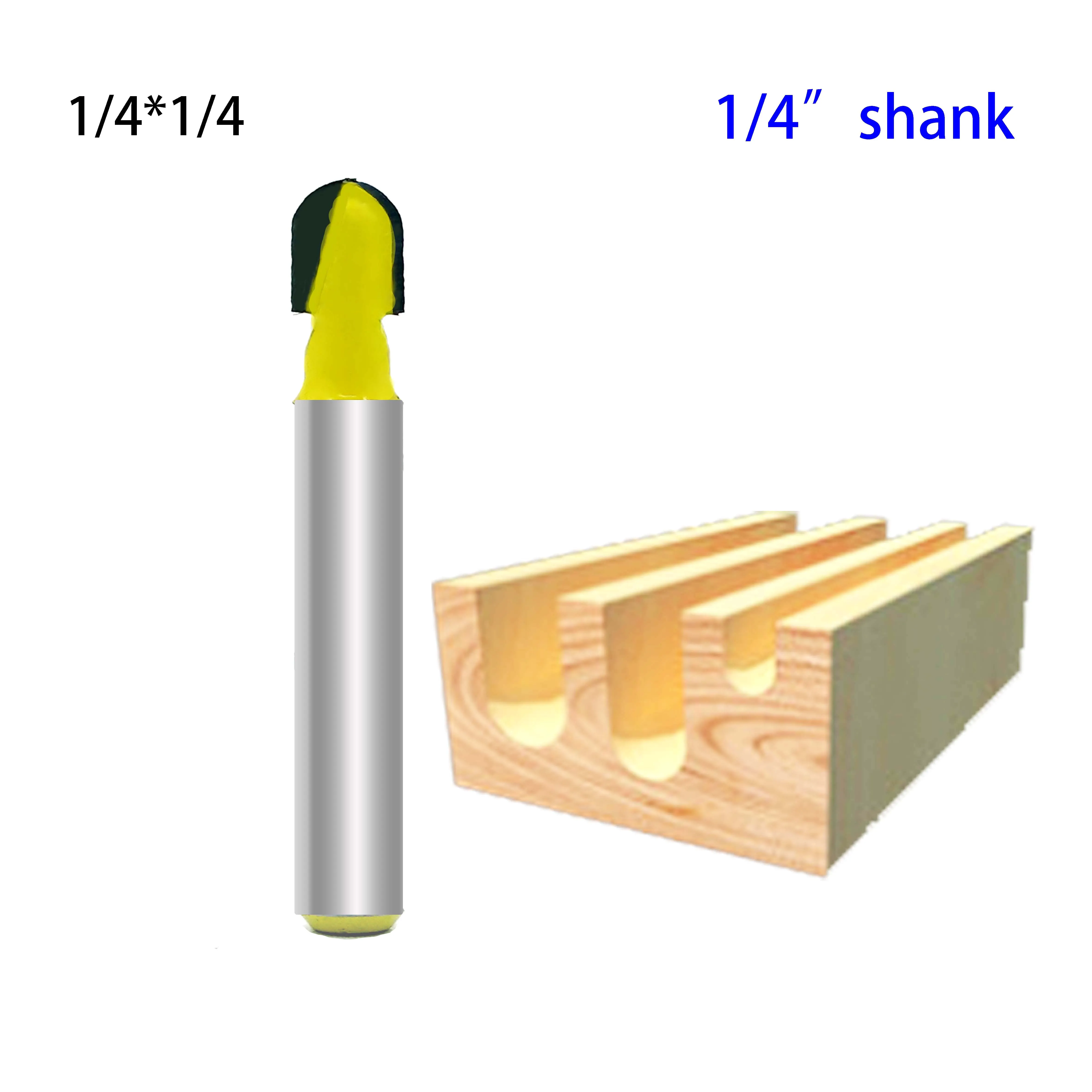 

1/4" Shank Core Box Router Bit - 1/4"W X 5/16"H For Woodworking Cutting Tool fresas para router madera fresas para madera