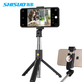 

SHISUO New K10 Portable Telescopic Bluetooth Selfie Stick Tripod Remote Control for Smart Phone