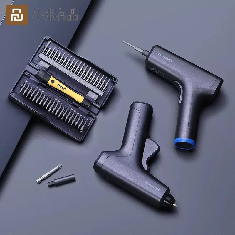 

Youpin 4V Lithium Battery Screwdriver Hot Melt Glue Gun Anti-static 40 in 1 Finishing Screwdriver Set Wiha Wireless Power Tools