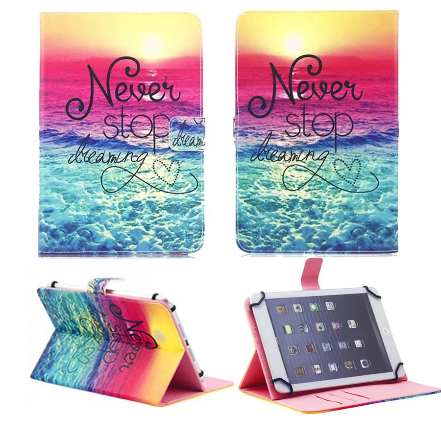 7'' Universal Case for 7 inch Tablet PC Printed Leather Flip Case Stand Cover For iPad mini Amazon Fire HD 7 Samsung Tab A 7 (207)