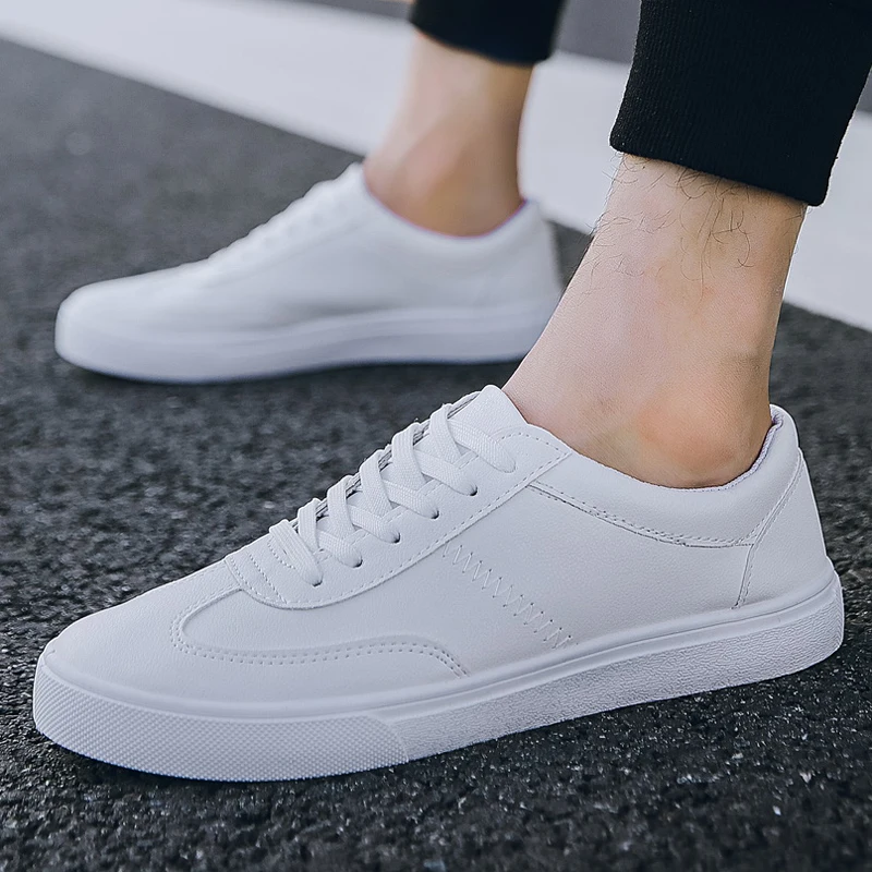 white 2 Стиль, белые кроссовки, Мужская дышащая обувь для отдыха, популярная обувь, высокое качество, модные, очень уверенные, мужские черные кроссовки - Цвет: white 2