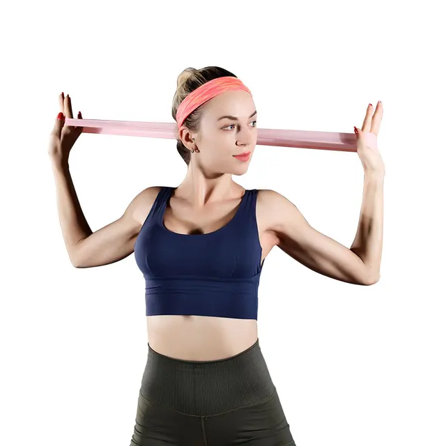 Bandas de resistencia para entrenamiento f sico cintas el sticas de goma para gimnasio Yoga Crossfit