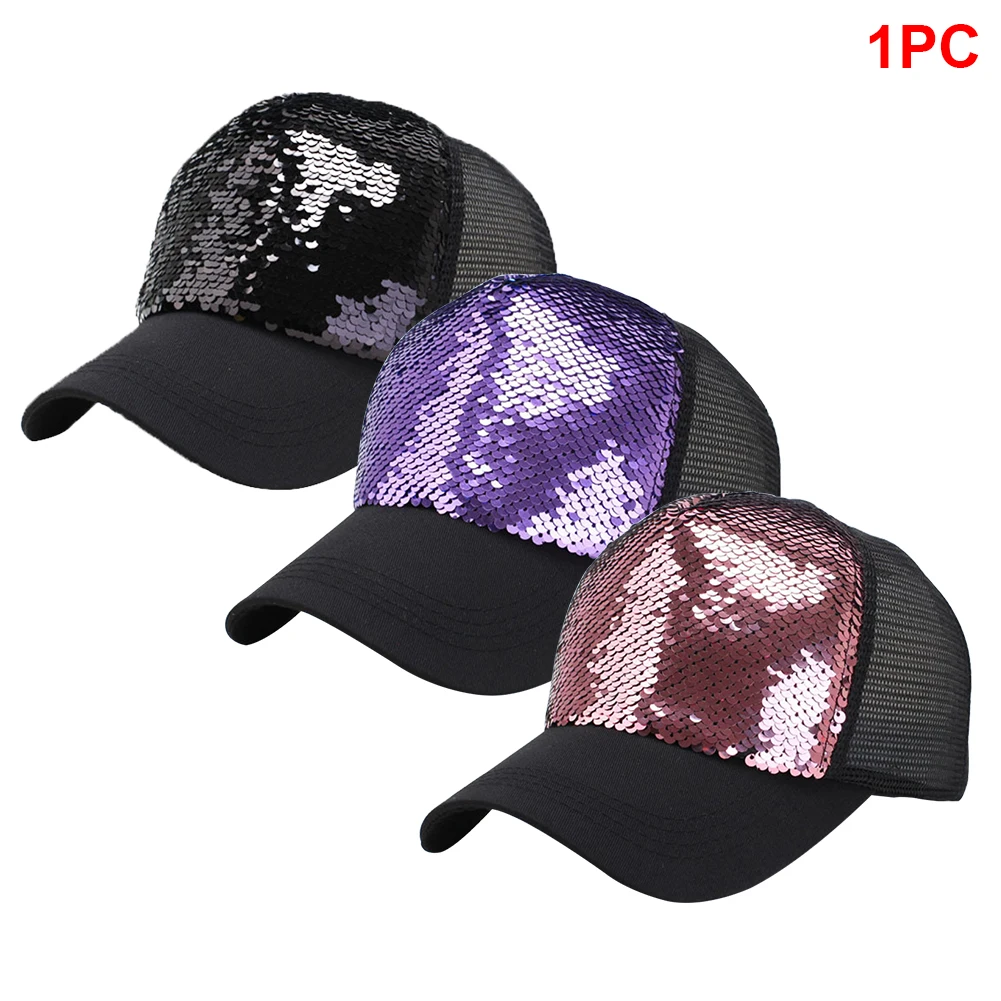 Подарок Бейсбол Кепки Snapback Шапки Повседневное зонт для мальчиков и девочек, с блестками, регулируемая настольная модные летние сетчатые Для мужчин Для женщин весенний хлопковый комплект одежды