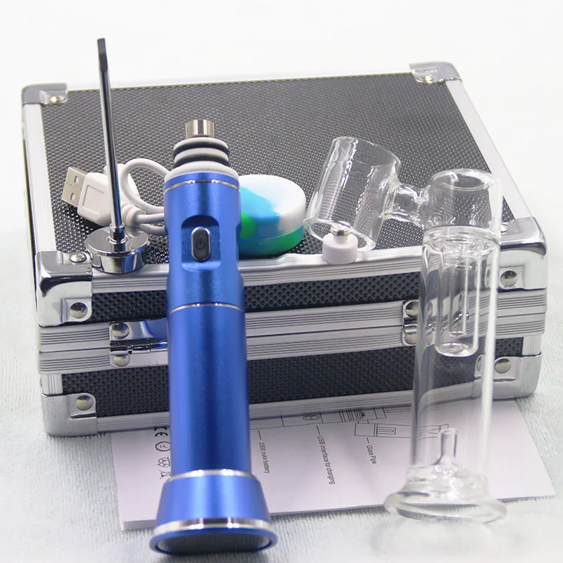 

Enail Dab Rig Kit with Ceramic/Titanium Nail Glass Water Bubbler Filter Pipe Wax Concentrate Portabl E Nail