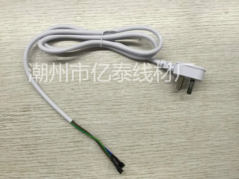 

Country Header Three-pin Plug Terminal Tail Kettle Power Cord Plug Cooper Wires