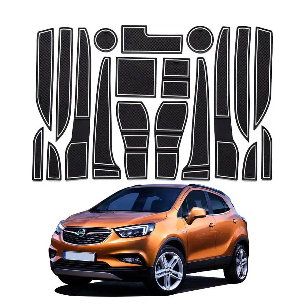 LFOTPP для Mokka X 2018 2019 Противоскользящий коврик двери прорезиненный слот ворот