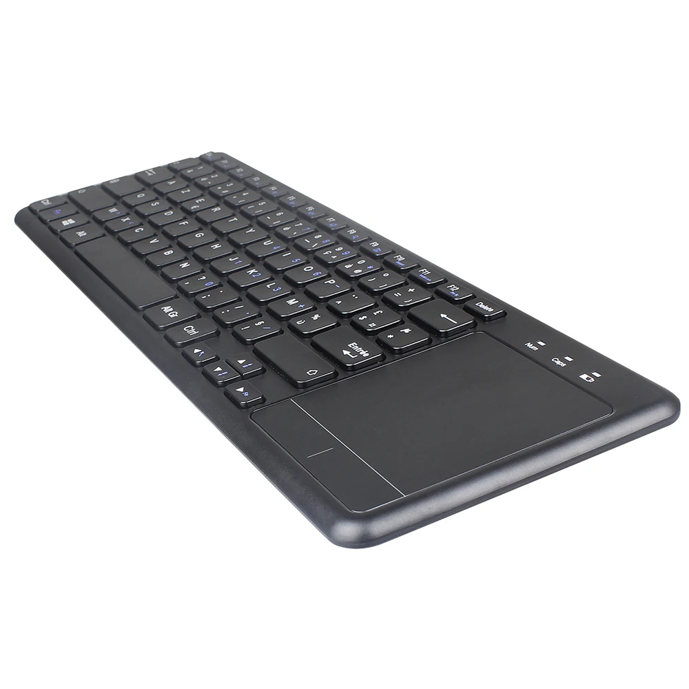 HXSJ L200 2,4G Беспроводная Клавиатура тонкая 10 м Французская клавиатура с раскладкой AZERTY с сенсорной панелью управление жестами для настольных ПК ноутбуков