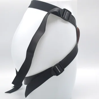 FAAK Cowhide Strap-on Penis pants With Stainless steel Rings Dildo Pants for couple Lesbian Men Belt sex toys Adult Games 4