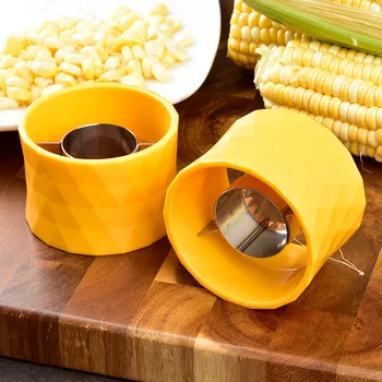 

Pp Corn Planer Round Corn Threshing Device Kitchen Gadget Corn Rapid Separator Stripper
