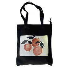 Женская Студенческая сумка на плечо оранжевая Печать холст молния для мобильного телефона путешествия LT88