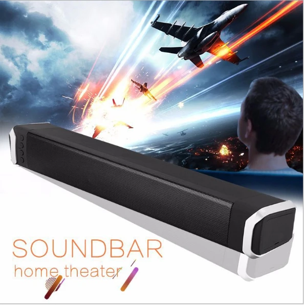 Soundbar TV Wireless Bluetooth portable sound box Bass stereo subwoofer Bass Loudspeaker Portable Support TF Aux for Computer Soundbar TV Wireless Bluetooth portable sound box Bass stereo subwoofer Bass Loudspeaker Portable Support TF Aux for Computer