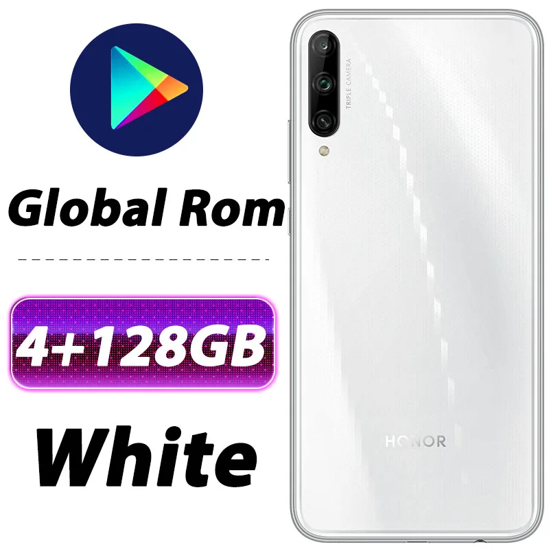 4G 128G White HONOR PLAY 3, мобильный телефон, Honor 3 Play, 6,39 дюймов, Kirin710F, четыре ядра, Android 9,0, разблокировка лица, Поддержка Google play - Цвет: 4G 128G White