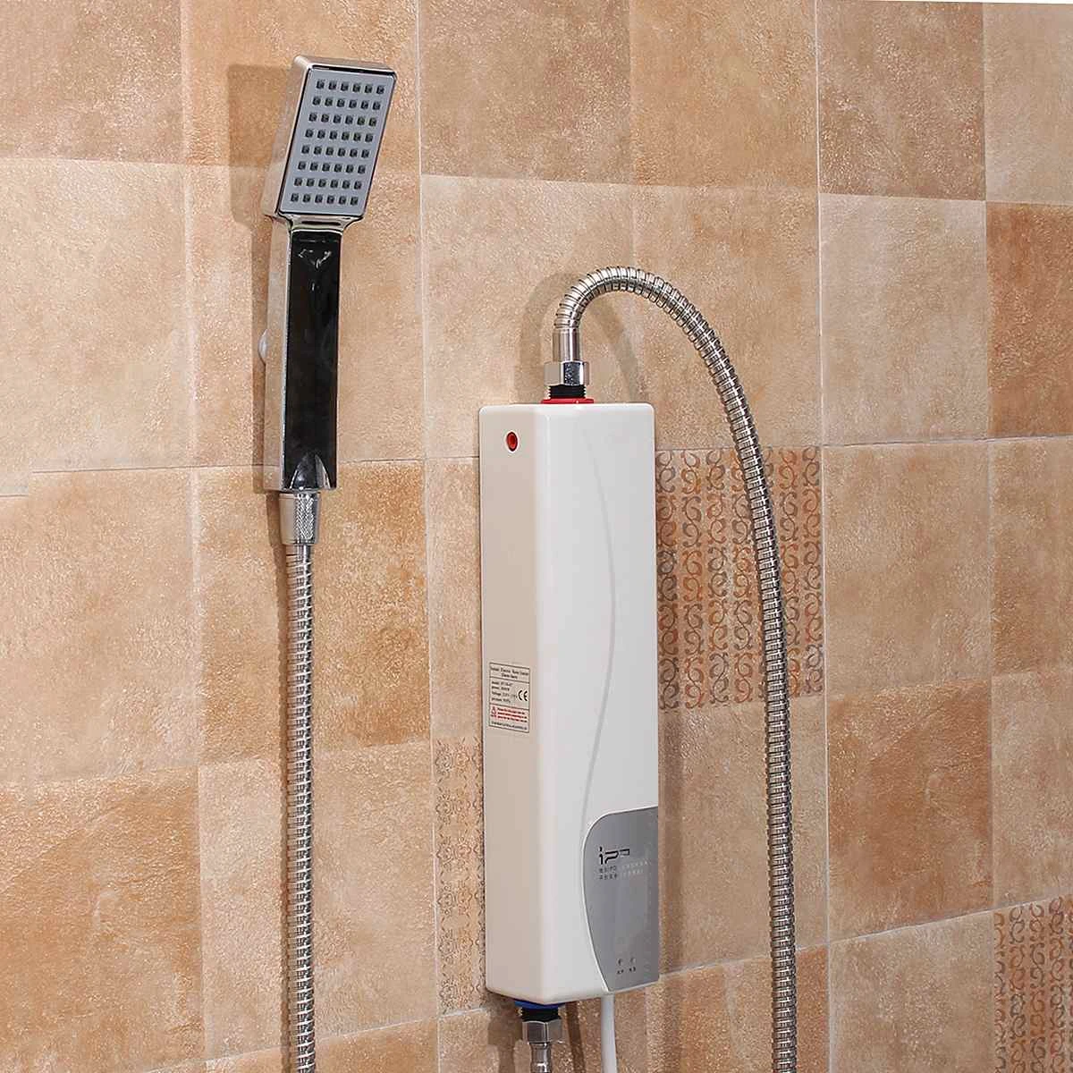 Calentador de agua eléctrico instantáneo para baño y dispositivo de calefacción de agua sin depósito para ducha interior, 220V, 3000W| Calentadores de agua eléctricos| AliExpress